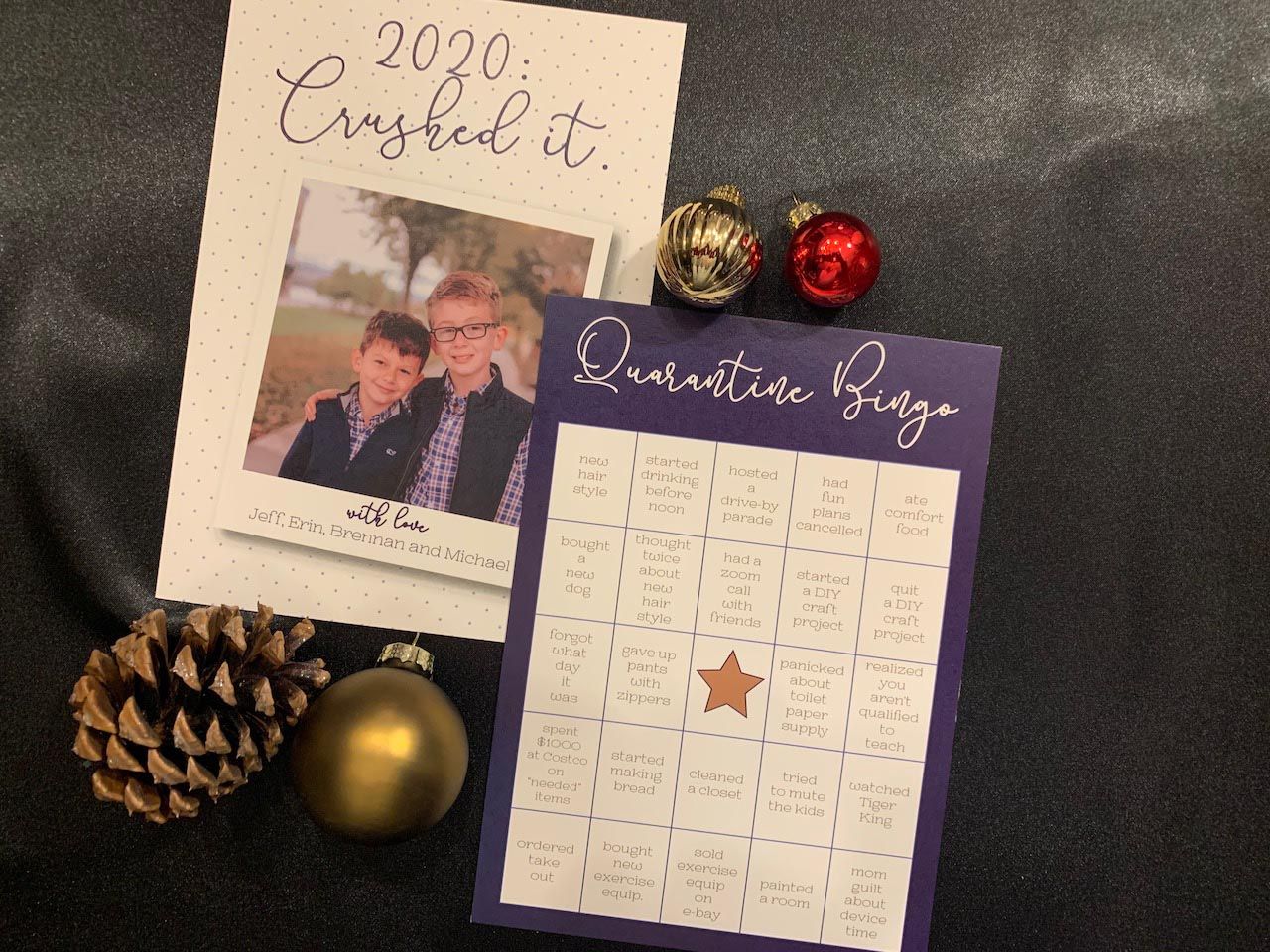 “2020 Quarantine Bingo” Christmas Card