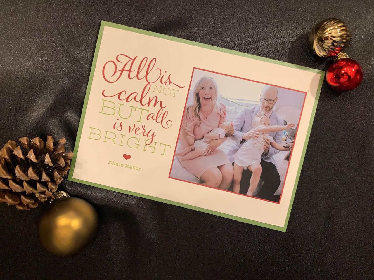 “All is Not Clam, But All is Very Bright” Card