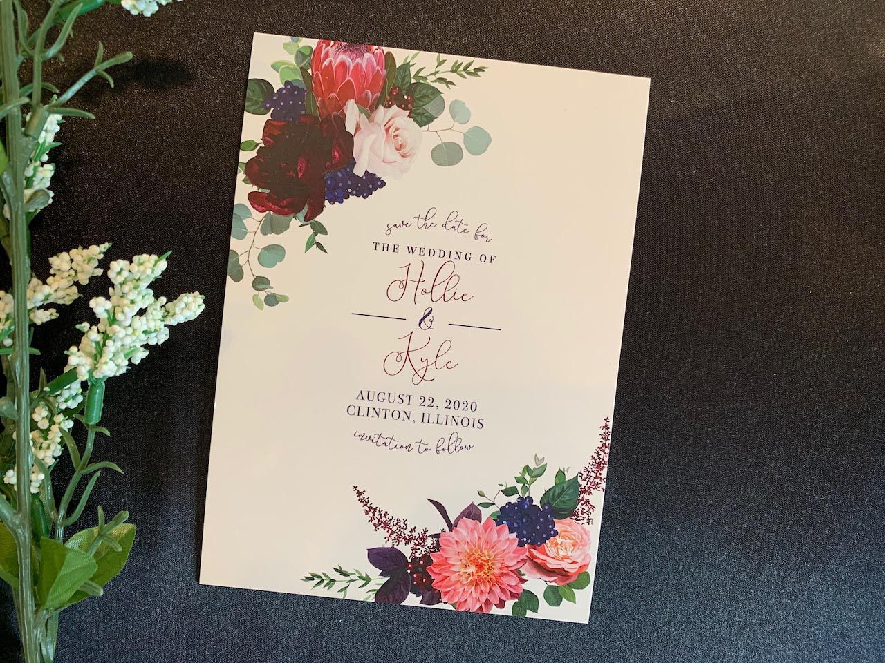 Floral Save the Date