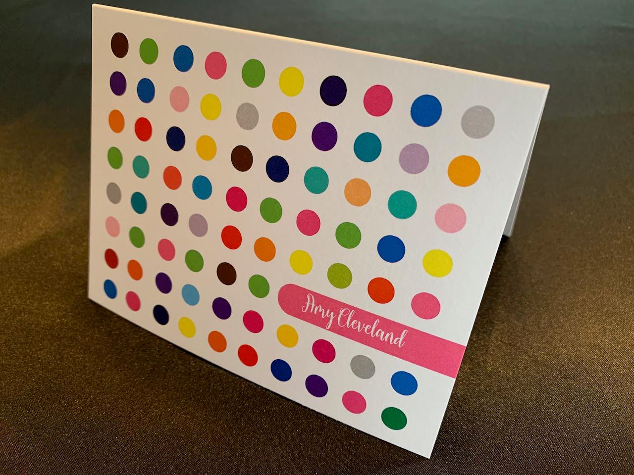 Colorful Polka Dot Stationery