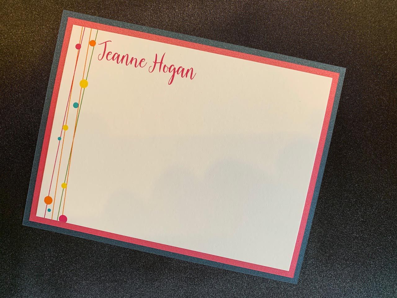 Lines and Dots Personal Stationery