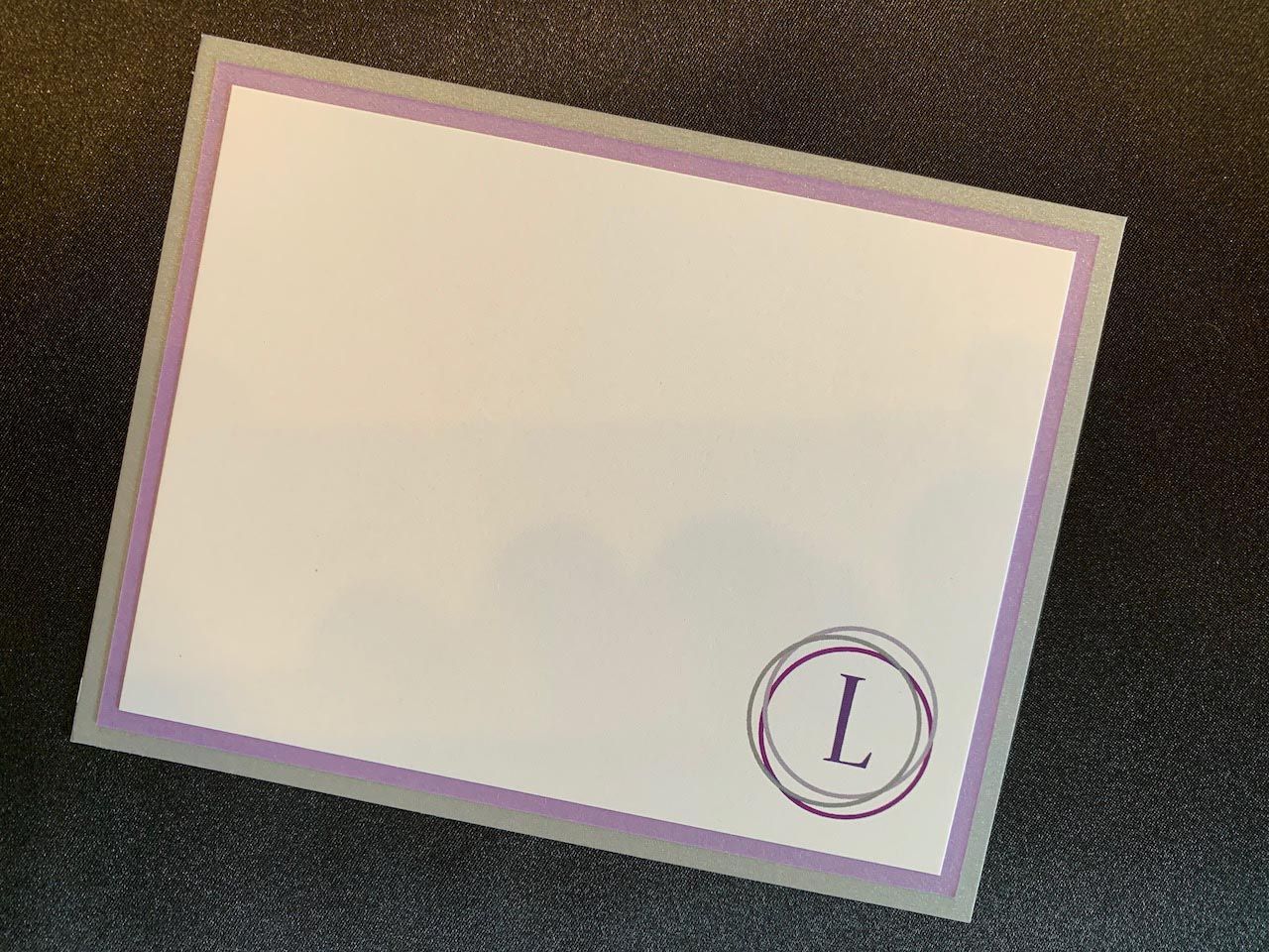 Triple Layered Initial Stationery